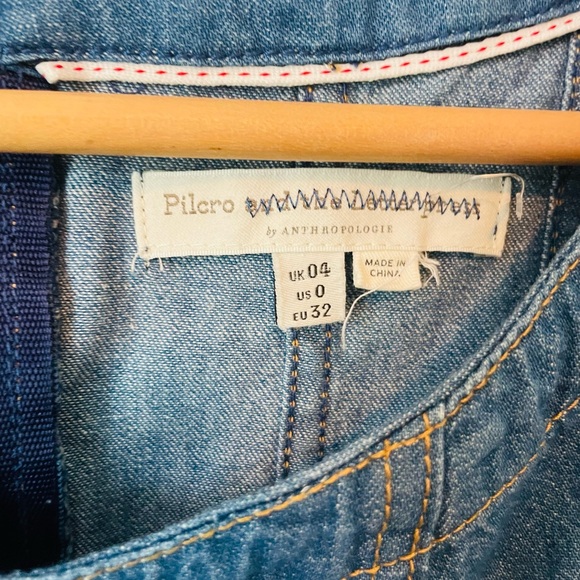 Pilcro Blue A-Line Midi Dress - Picture 5 of 8